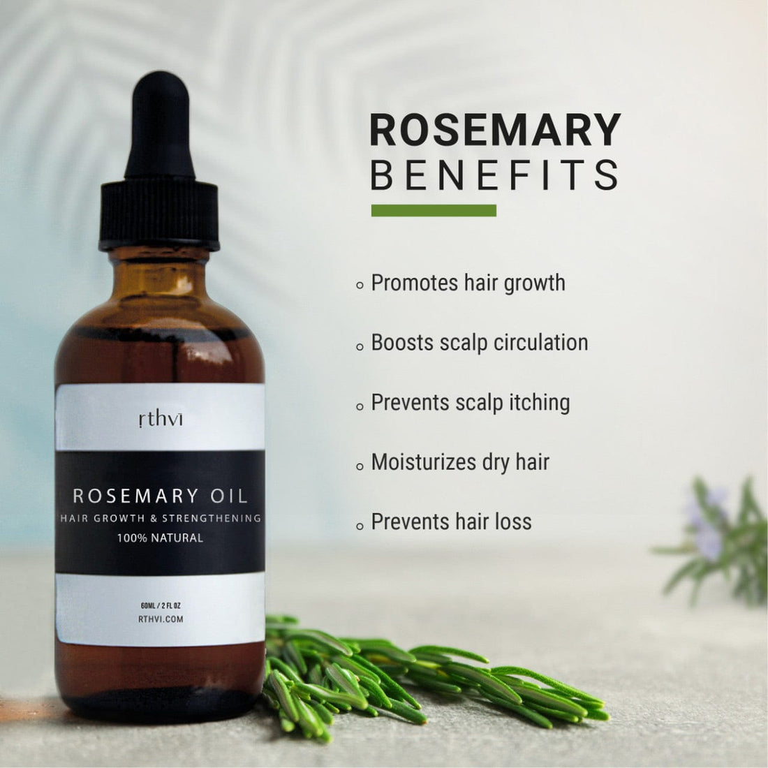 Rosemary essential oil, rosemary oil for hair growth and skin care, organic pure  rosemary oil for hair loss and dry damaged hair, nourishes the scalp and  stimulates hair growth
